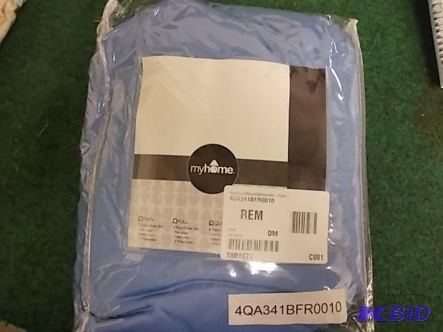 My Home (Queen) 4-Piece Sheet Set (Light Blue...