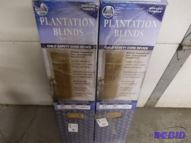 2-Maple Plantation Blinds 31x64...