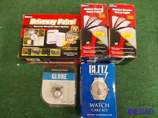 2-Motion Sensor Entry Lights, 1-Driveway Patr...