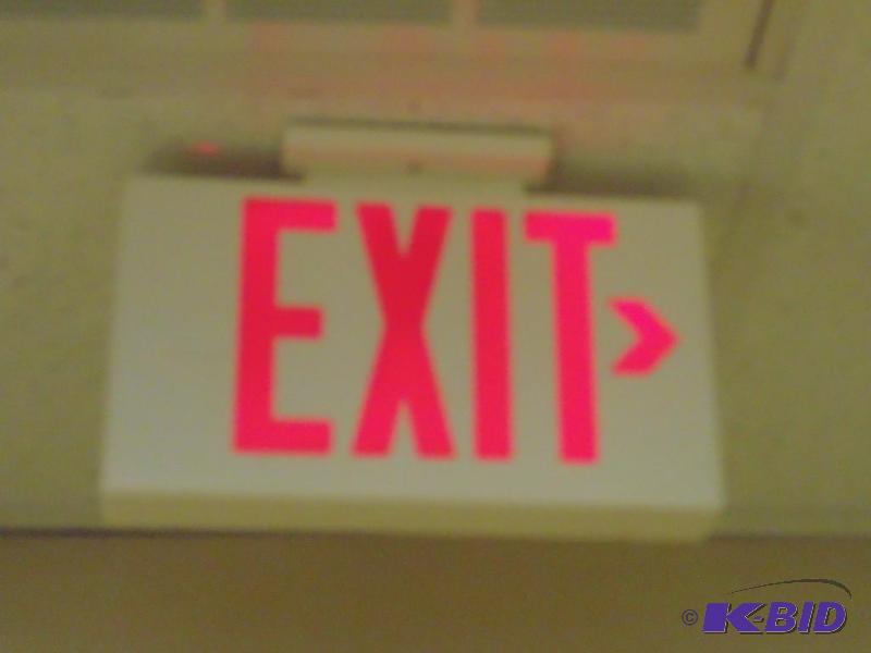 Lighted Exit Sign