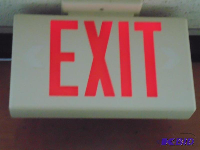 Lighted Exit Sign