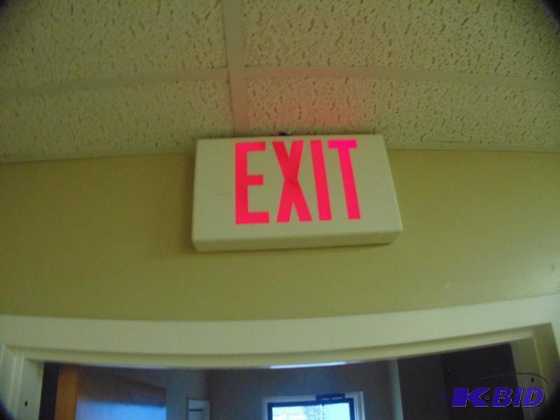Lighted Exit Sign