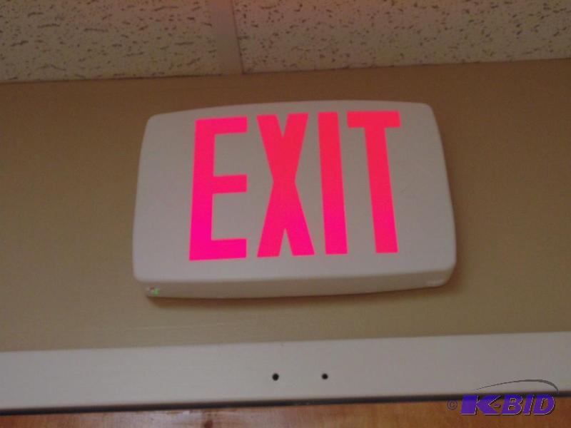 Lighted Exit Sign