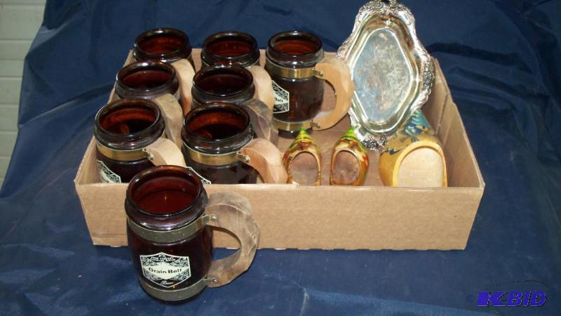 lot 6 image: Grain Belt mugs and miscellaneous...