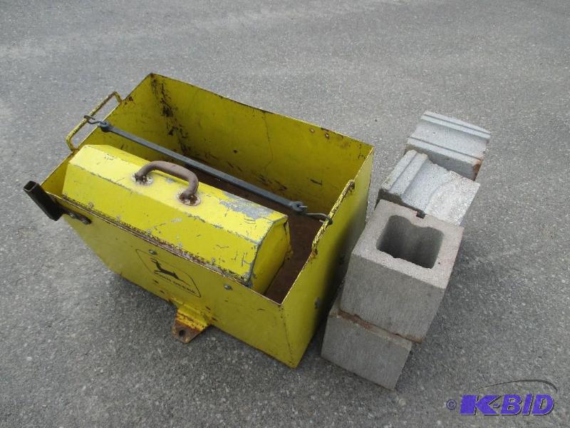 lot 11 image: John Deere rear tractor weight box...