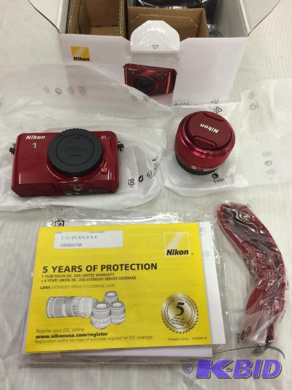Brand new Nikon 1 S1 10.1 MP HD Digital Camera with 11-27.5mm VR 1 NIKKOR Lens retail $399 red