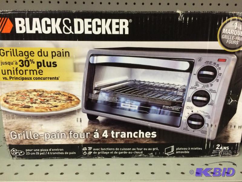 Brand new black and decker 4 slice toaster oven