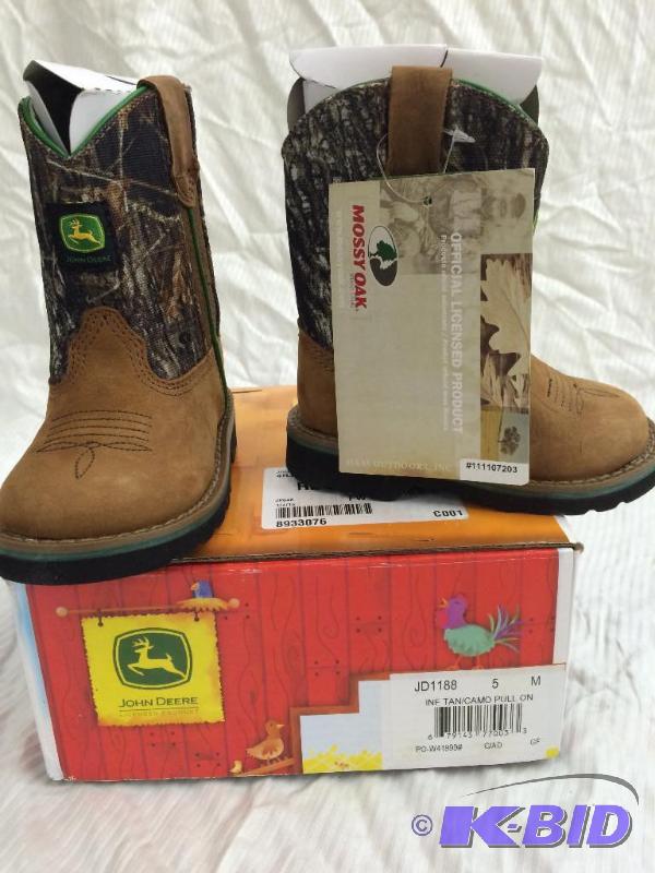 john deere kids boots size 5