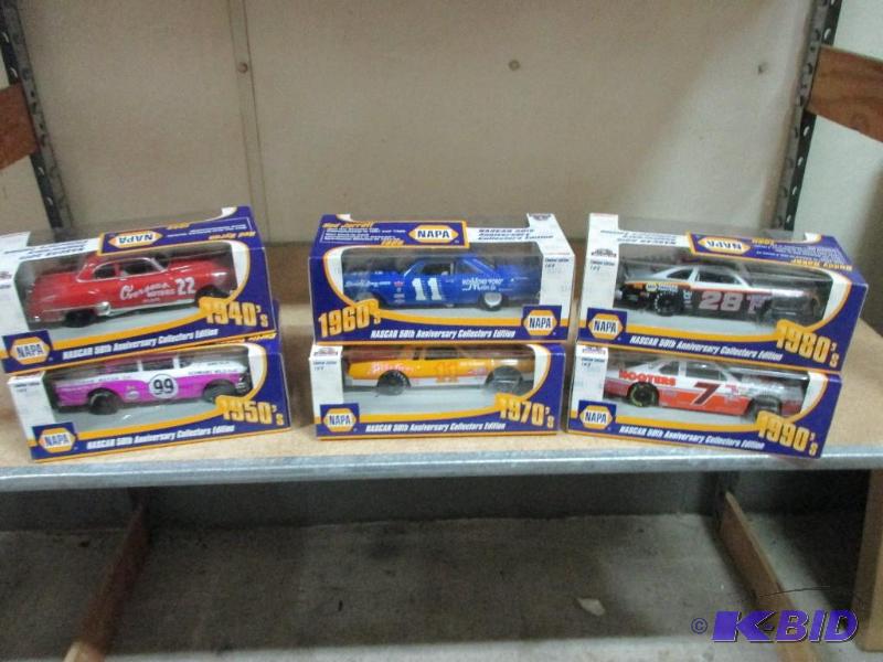lot 49 image: Set of 6 Napa Vintage Race cars 40s - 90s...