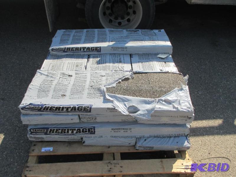 lot 6 image: 11 Bundles of Tamko Weathered wood shingles...