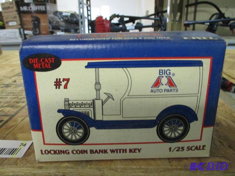 lot 74 image: NIB Big A 1912 Delivery Car Bank...
