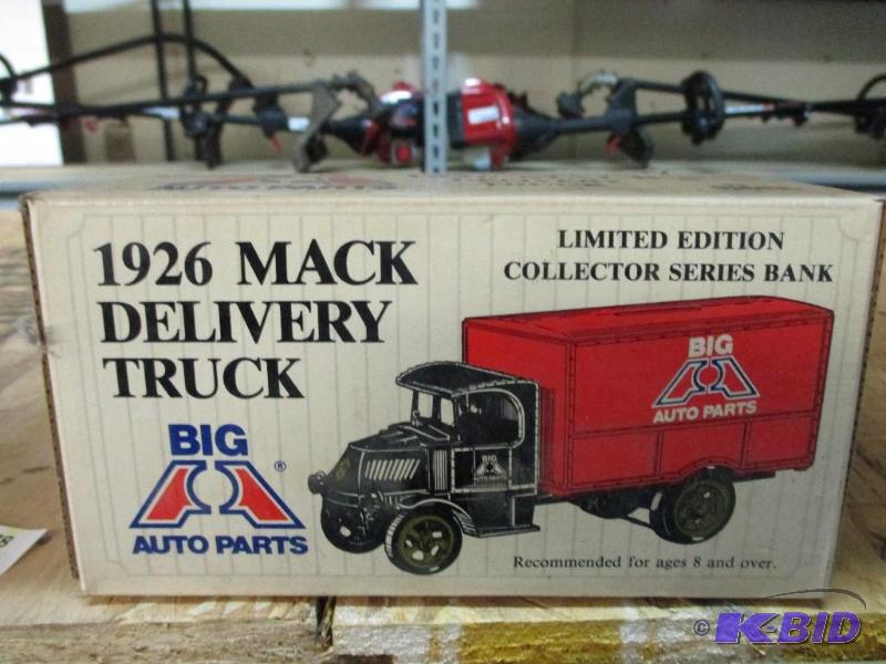 lot 78 image: NIB 1926 Big A Mack Truck Bank...