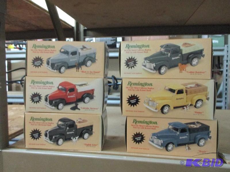 lot 80 image: NIB set of 6 Remington collector trucks...