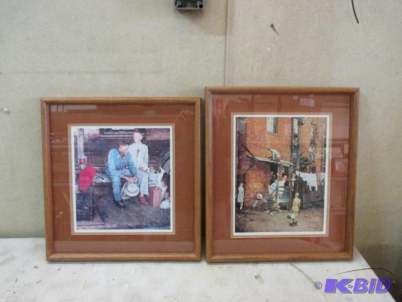 lot 91 image: 2 Norman Rockwell Prints...