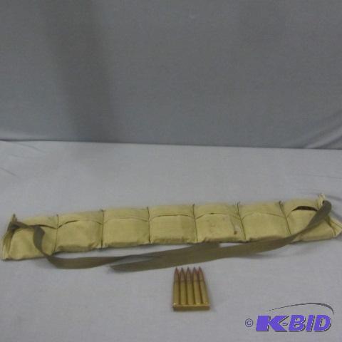 lot 103 image: WWII Stripper Clips, Bandolier