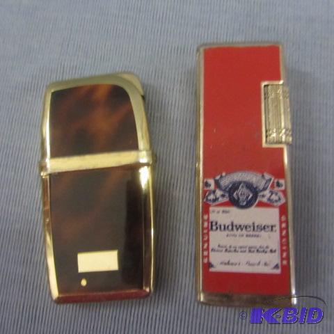 lot 121 image: Budweiser & Colibri Lighters
