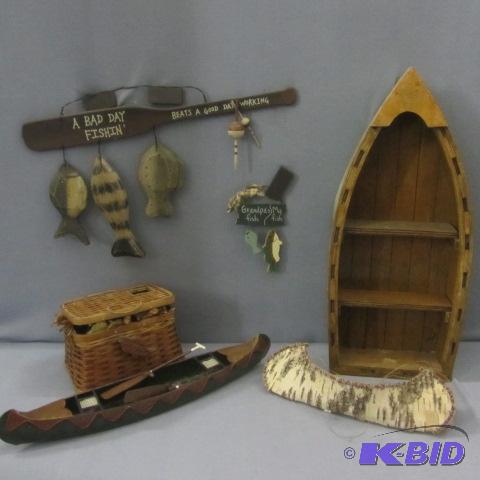 lot 158 image: Cabin & Lake Decor
