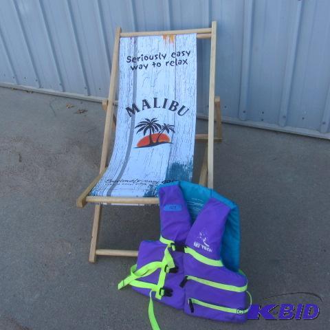 lot 167 image: Beach Recliner, Boating Vest