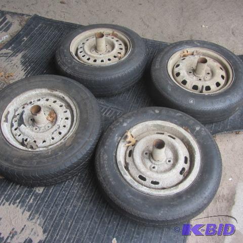 lot 171 image: Four Dock Wheels