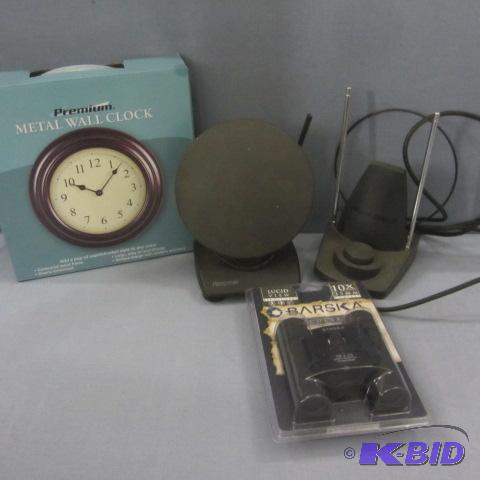 lot 184 image: Binoculars, Clock, Antennas