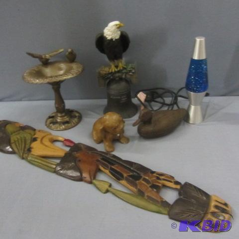 lot 200 image: Totem, Lava Lamp, Eagle, Puppy