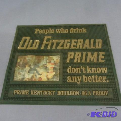 lot 208 image: Old Fitzgerald Bar Mat