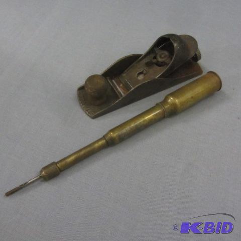 lot 214 image: Brass Drill, Wood Lathe