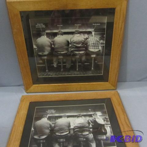 lot 226 image: Cracking Jokes Framed Humor