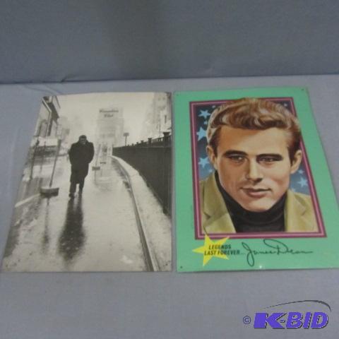 lot 234 image: James Dean Tin Signs