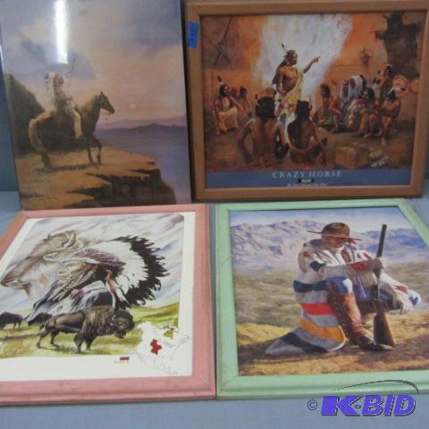 lot 238 image: Native American Framed Art