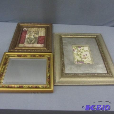 lot 240 image: Floral Print, Mirror