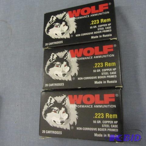 lot 26 image: Ammo 223 Rem 55