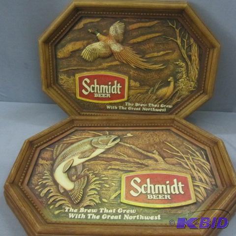 lot 57 image: Schmidt Beer Wildlife Signs