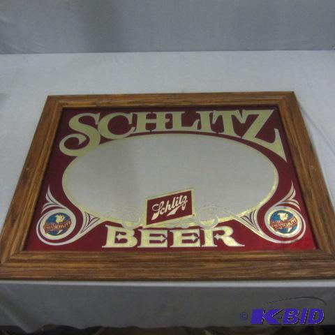 lot 59 image: Schlitz Mirror