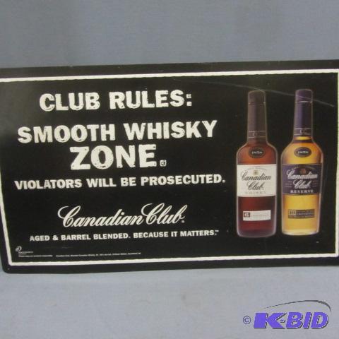 lot 61 image: Club Whiskey Sign