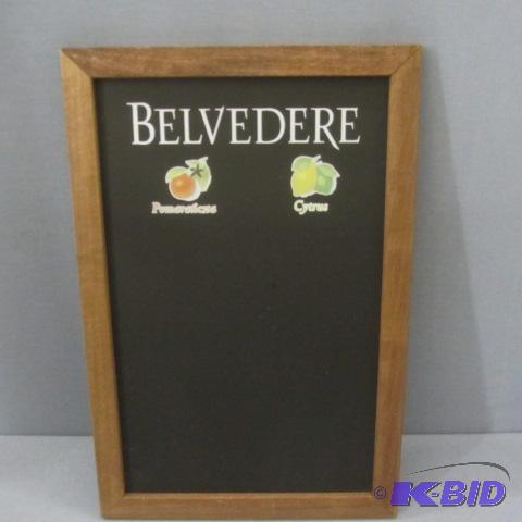 lot 62 image: Belvedere Vodka Menu Board