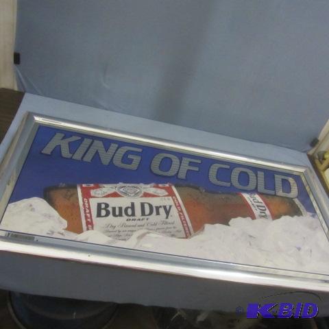 lot 64 image: Budweiser Beer Mirror