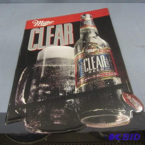 lot 73 image: Miller Clear Beer Sign