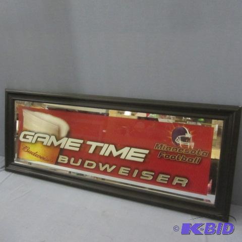 lot 74 image: Budweiser Mirror