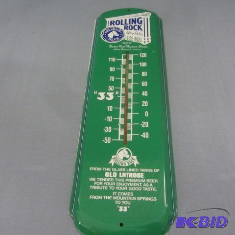 lot 80 image: Rolling Rock Thermometer
