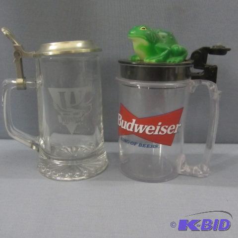lot 85 image: Winston & Budweiser Steins