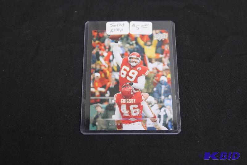 Collectable Football Card in Protective Case...