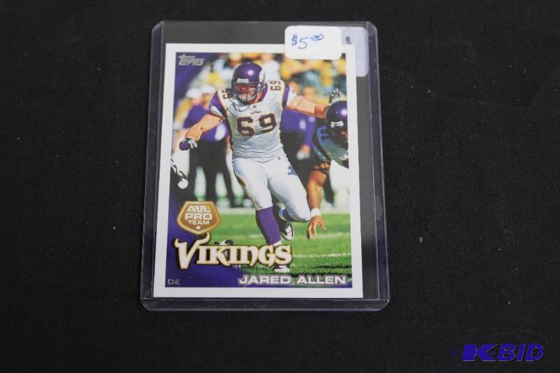 Collectable Football Card in Protective Case...