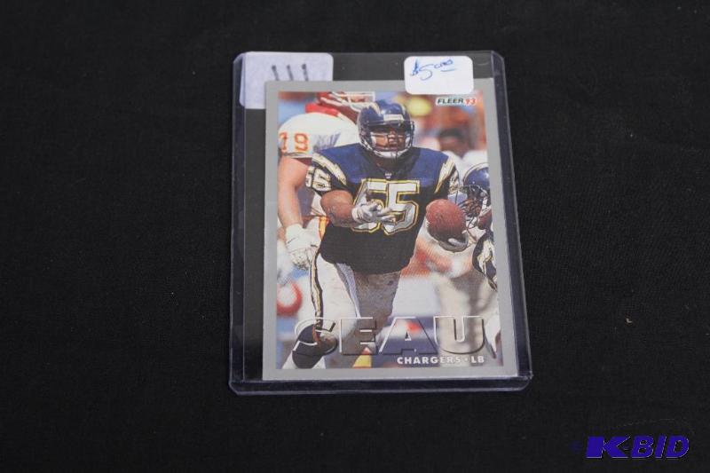 Collectable Football Card in Protective Case...