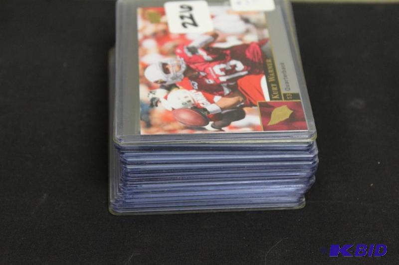 Lot of 20 Collectable Football Cards in Prote...