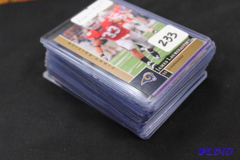 Lot of 20 Collectable Football Cards in Prote...