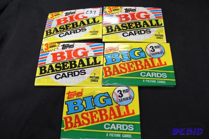 Lot of 5 Unopened Packs of TOPPS Big Baseball...