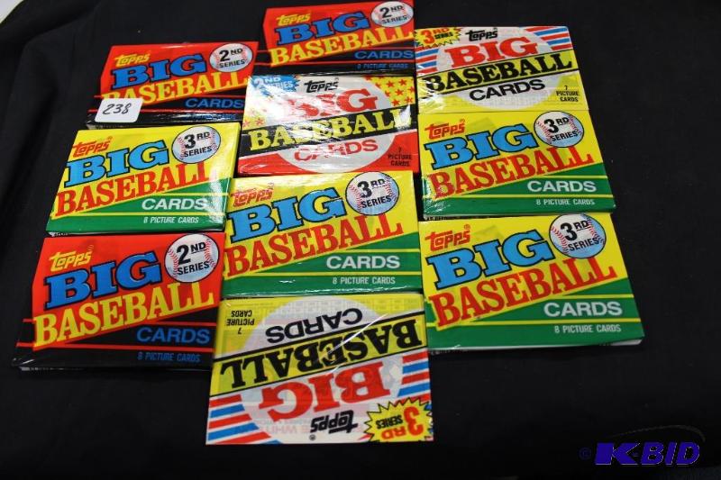 Lot of 10 Unopened Packs of TOPPS Big Basebal...