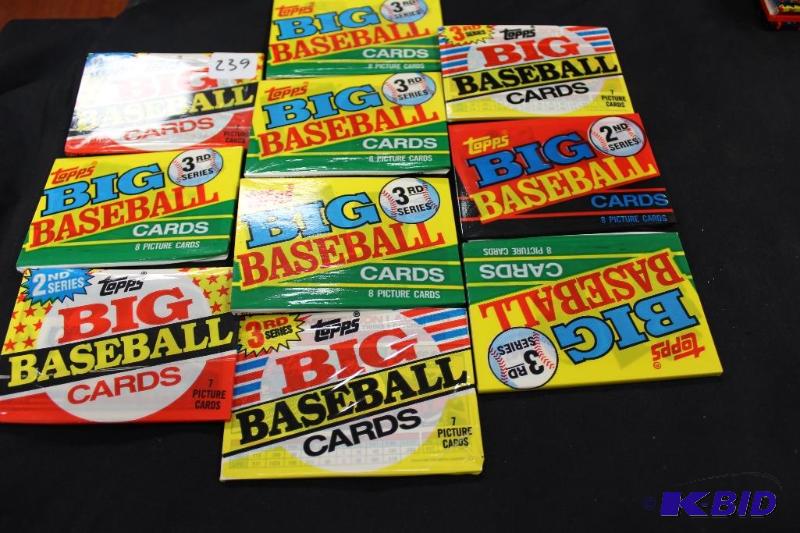 Lot of 10 Unopened Packs of TOPPS Big Basebal...