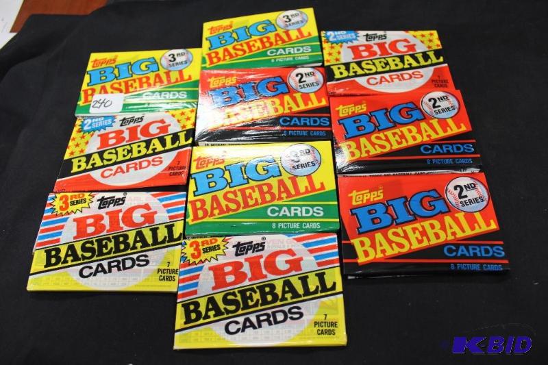Lot of 10 Unopened Packs of TOPPS Big Basebal...